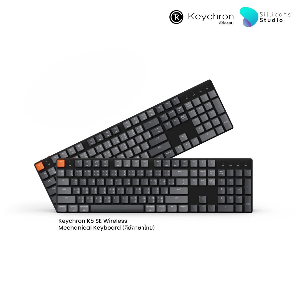 Keychron K5 SE Full size Ultra slim Wireless mechanical Keyboard คีย์บอร์ดไร้สาย ภาษาไทย